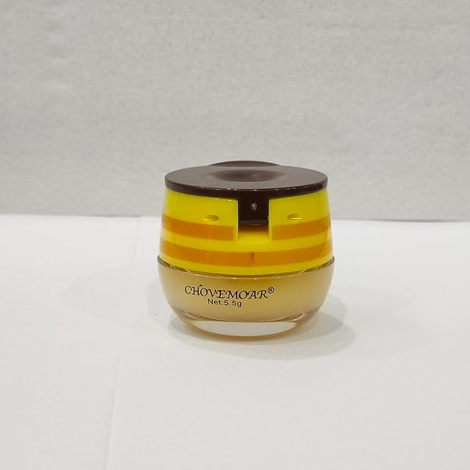 2 PCS Bee Honey Lip Balm Honey Pot, Bee Honey Lip Mask, Reduces Lip Lines, Hydrate & Moisturizing Lip Skin Care, Prevention Dry Cracked Lips, Bee Honey Lip Balm for Lip Repair Treatment-Velvo Beauty