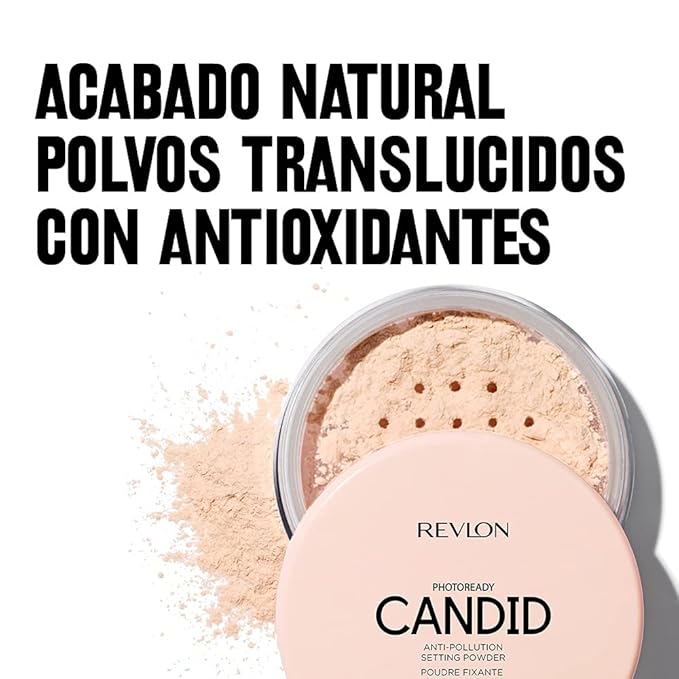 Revlon PhotoReady Candid Setting Powder, with Anti-Pollution, Antioxidant Ingredients, without Parabens, Pthalates and Fragrances; Shade 002 .34 Fluid Oz-Velvo Beauty
