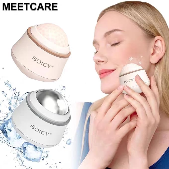 Facial Roller Stainless Steel Eye and Face Ice Massage Roller 360 Degree Rotate Ice Massage Roller Beauty Skin Care Tool-Velvo Beauty