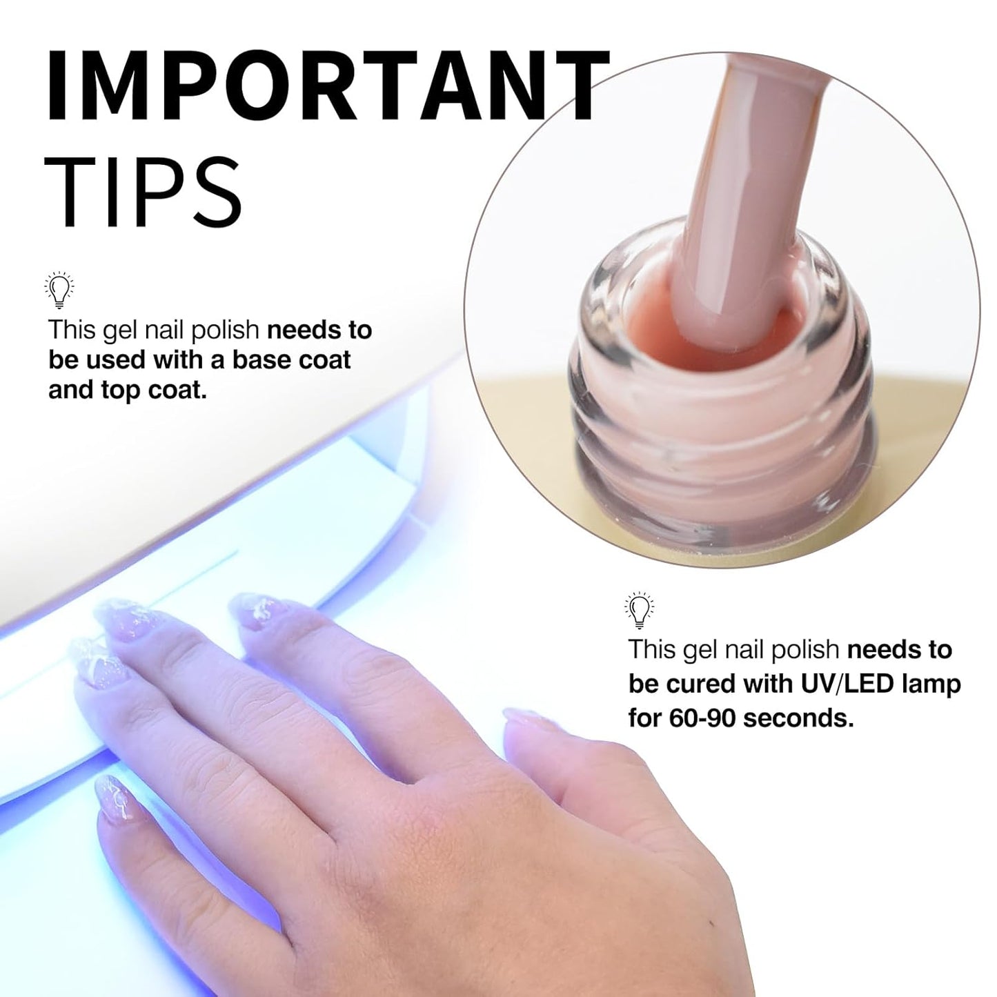 CANNI Nude Pink Jelly Gel Polish – 9ML Translucent Sheer Nude Soak-Off UV/LED Gel Nail Polish for DIY Manicure or Salon Use-Velvo Beauty