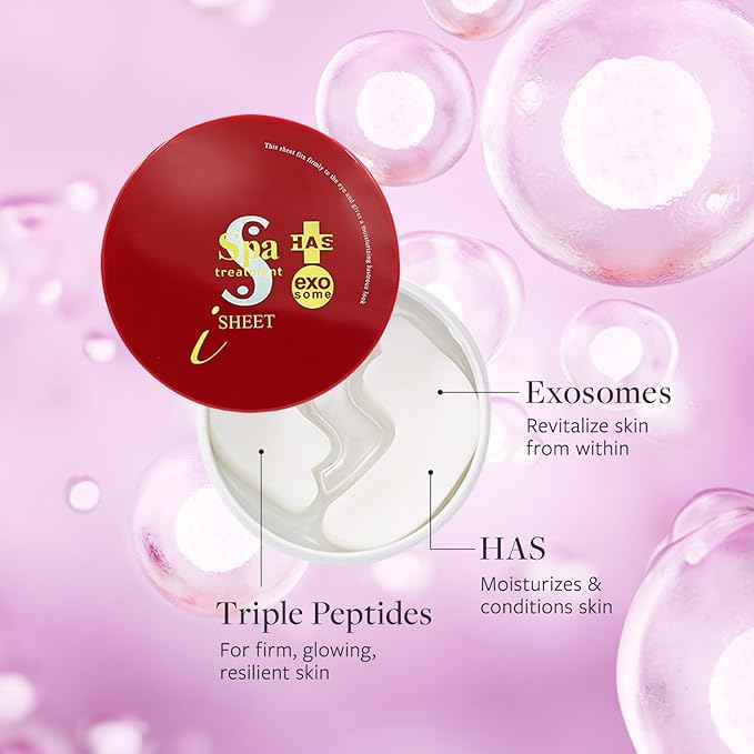 Spa Treatment HAS Stretch iSheet exo Japanese, Under Eye Patches for Puffy Eyes and Dark Circles, Eye Mask, Under Eye Masks, Wrinkles, Eyebag, Eye Masks for Dark Circles and Puffiness (30 Pairs)-Velvo Beauty