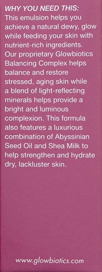 Glowbiotics Probiotic HydraGlow Illuminating Serum Pink: Hydrating Dew Drops for Radiant Skin, Illuminating Glow Enhancer with Hyaluronic Acid and Probiotics, 1 Fl Oz-Velvo Beauty