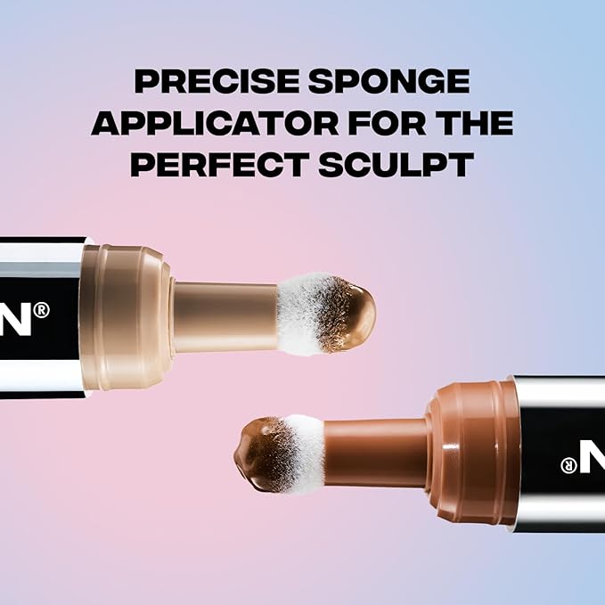 Sacheu Liquid Contour STAY-N Long Wear Cream Contour Makeup — Long Lasting, Blendable, & Lightweight Formula — Vegan & Cruelty-free, Giving Sass-Velvo Beauty