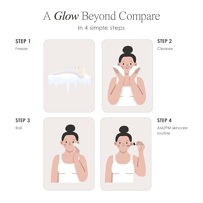 The Ice Roller by Project E Beauty | Cryotherapy Treatment | Facial Massage | Reduce Under Eye Puffiness, Dark Circles | Muscle Soreness Pain Relief Redness-Velvo Beauty