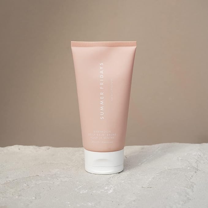 Summer Fridays Babymoon Belly Balm - Nourishing Balm + Body Moisturizer Enriched with Calendula Oil + Vitamin E to Help Reduce the Appearance of Stretch Marks and Dry Skin (5 Fl Oz)-Velvo Beauty