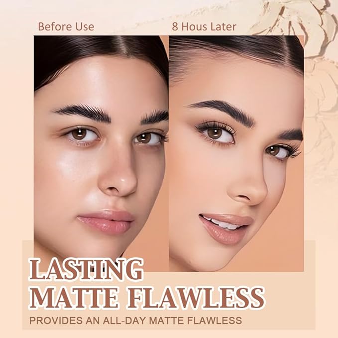 Oil Control Matte Perfection Face Pressed Powder, Matte Smooth Flawless Setting Powder Makeup, Polvo Compacto De Maquillaje, Waterproof Long Lasting, Cruelty Free, 0.35Oz(130 True Beige, 1)-Velvo Beauty