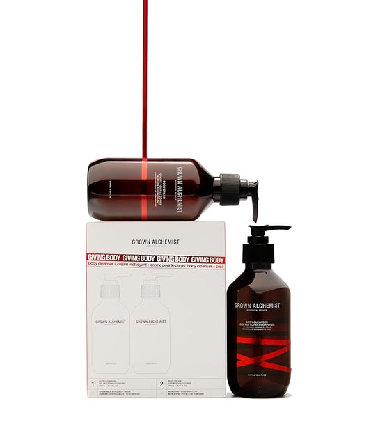 Grown Alchemist Giving Body, Body Cleansing Limited Edition Gift Set, (Body Wash + Lotion)-Velvo Beauty