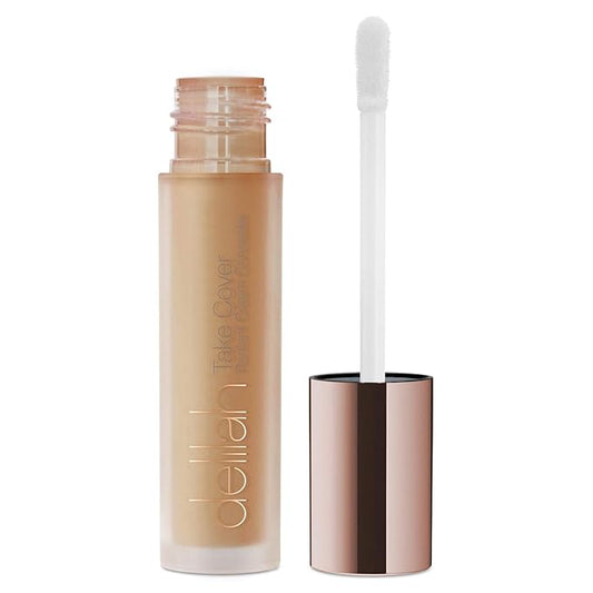 delilah - Take Cover Radiant Cream Concealer - Chashmere - Blendable, Hydrating, Long-Lasting, Light Reflecting, Imperfections Corrector - Enriched with Vitamin E - Medium to Full Coverage - 0.12 Oz-Velvo Beauty