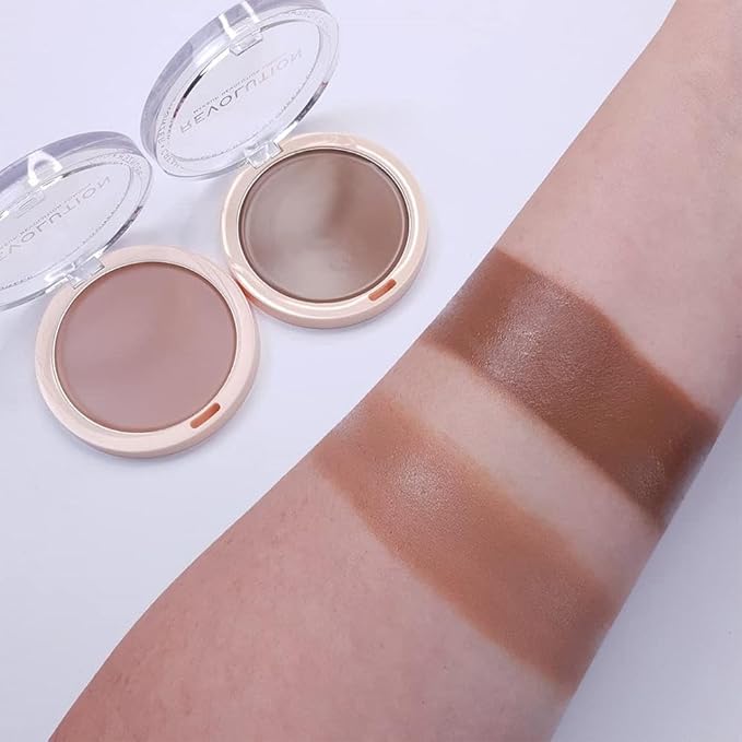 Revolution Beauty, Ultra Cream Face Bronzer, Buildable & Blendable Cream Contour, Vegan & Cruelty Free, Light, 0.24 Oz.-Velvo Beauty