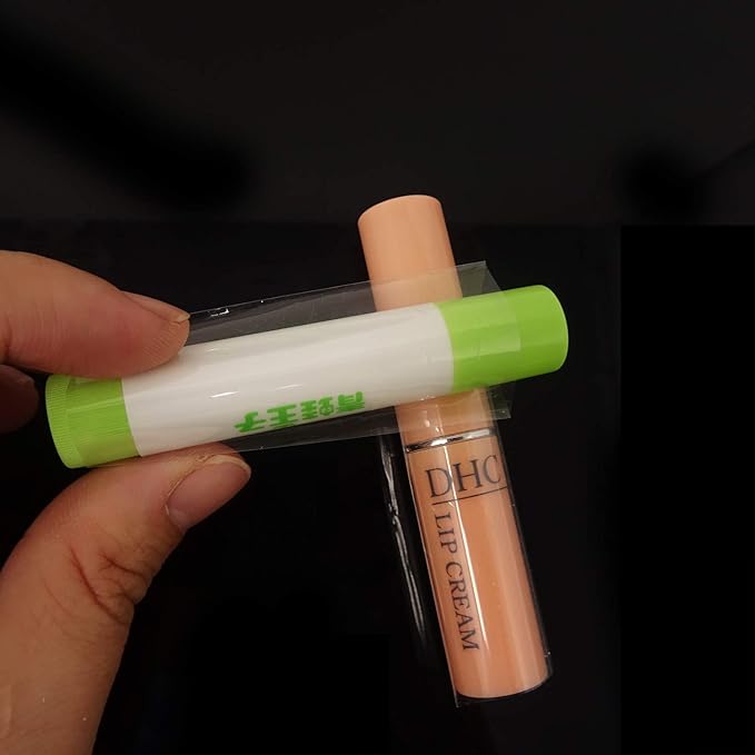 Honbay 200PCS Clear PVC Heat Shrink Wrap Bands for Lip Balm Tubes Chapstick Lip Balm-Velvo Beauty