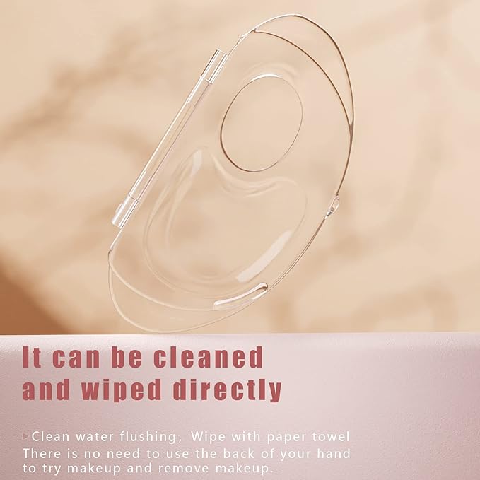 Color Palette can be 180 Degrees fold to Receive Liquid Base Makeup Color Palette Transparent Acrylic Powder Chassis Palette Nail Eyeshadow Eyelash Professional Makeup Color Palette-Velvo Beauty