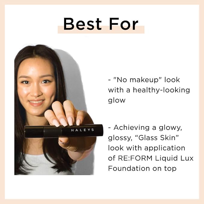 HALEYS RE-Invent BB Drops (Dark Neutral) Vegan, Cruelty-Free Tinted BB Moisturizer Foundation with Marula Face Oil - Hydrate Skin with Sheer Coverage for a Natural, Healthy-Looking Complexion-Velvo Beauty