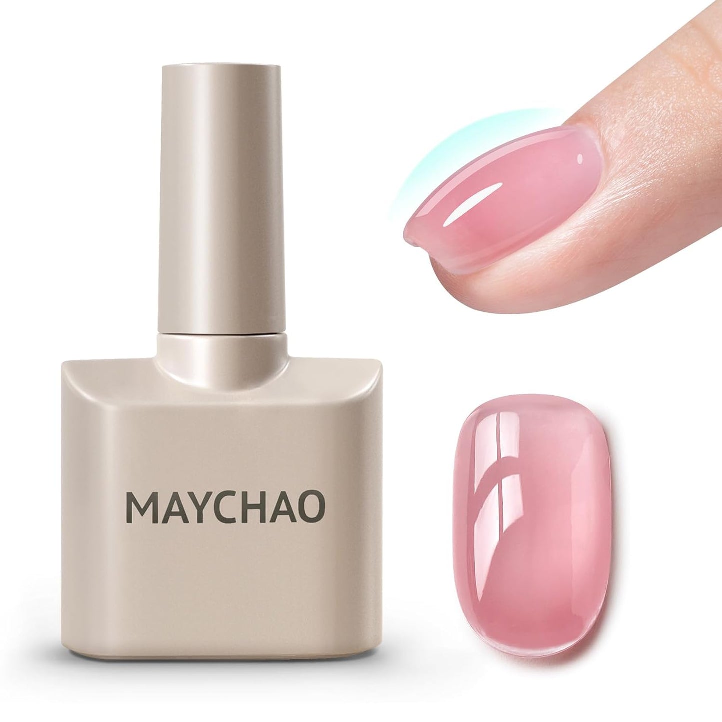 MAYCHAO Purple Pink Builder Gel for Nails, 15ml Nail Strengthener in a Bottle, Nail Extension Hard Gel, Soak Off Long Lasting UV Light Cure-Velvo Beauty