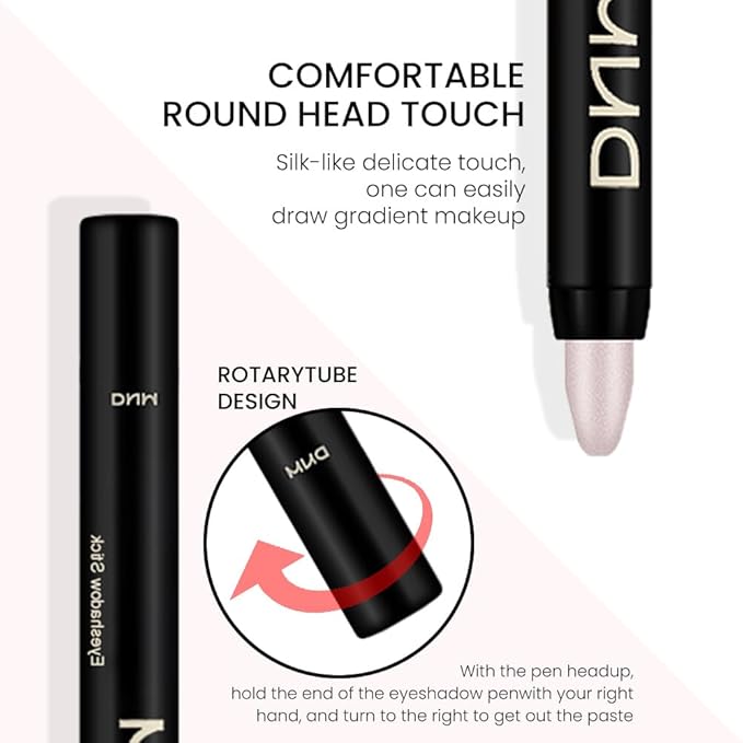 Kaely 2Pcs Cream Eyeshadow Sticks Set for Eyes Waterproof,Champagne Shimmer & Pearl Shimmer Matte Eye shadow Stick Pencil Pen Bulk sombras en crema para ojos 17+18-Velvo Beauty