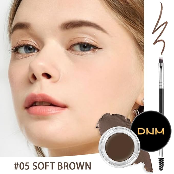 evpct Eyebrow Stencils Kit for Women Shaping, Eyebrow Shaper Makeup Kit, Eye Brow Stencil Shaper Tinting kits for Women, with Eyeliner, Eyebrows Pencil, Pomade, Brush and 10 Stencils, 05# SOFT BROWN-Velvo Beauty