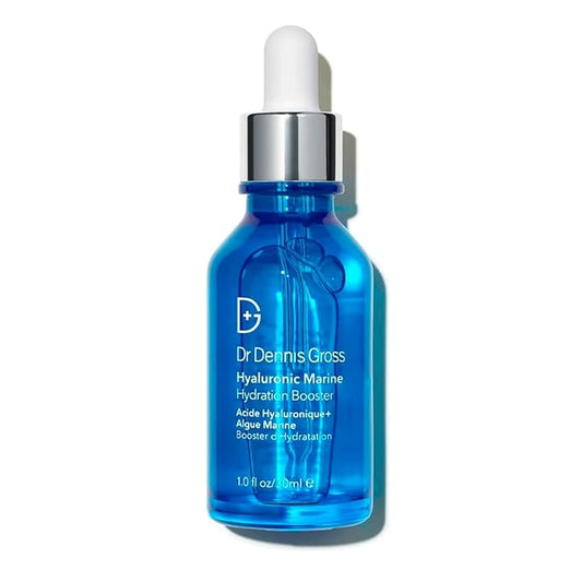 Dr Dennis Gross Hyaluronic Marine™ Hydration Booster: for Dehydrated, Rough Texture, Dry Fine Lines & Wrinkles, 1 fl oz-Velvo Beauty