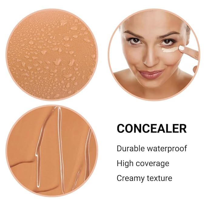1 Pack Matte Oil Free Concealer Foundation Cream,Professional Make-up Base Facial Matte Full Coverage Liquid Tattoo Concealer Hide Foundation Primer Makeup.Long-Lasting-1 Fl.Oz (06 TAN)-Velvo Beauty
