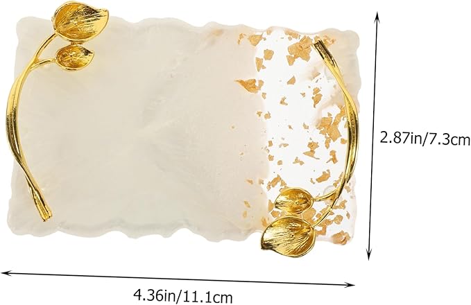 FOMIYES 2pcs Nail Palette Vintage Nail Plate White Resin-Velvo Beauty