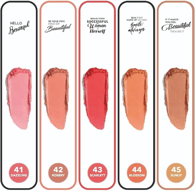 Pastel Cream Blush 44 |Light Peach | Fresh | Healthy & Natural Look | Ligh Weighted Formula | Sebum Control Richly Pigmented | Easily Blendable | Long Lasting | Semi Matte | 0.18 oz.-Velvo Beauty