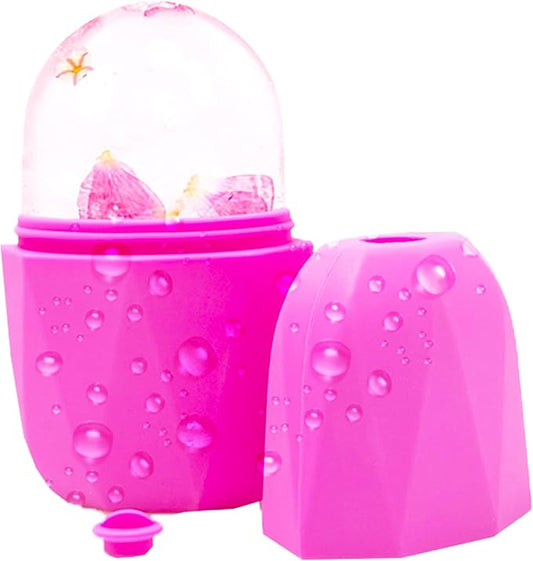 Ice Facial Cube Facial Beauty Ice Roller Skin Care Tools Ice Roller for Face and Eye Silicone Ice Mold for Face Beauty Ice Face Roller-Velvo Beauty