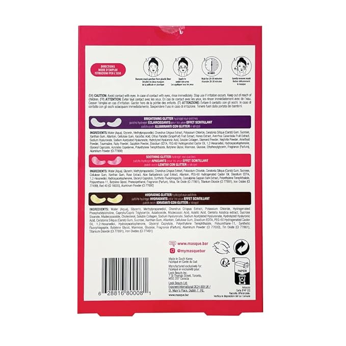 masque BAR Glitter Eye Skin Care Gift Box-Velvo Beauty