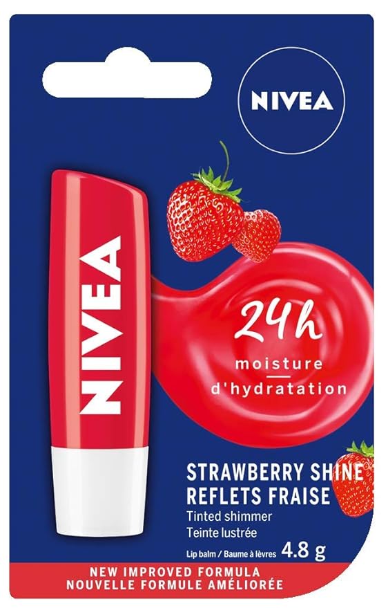 Nivea Lip Care Strawberry 4.8 G Tube-Velvo Beauty