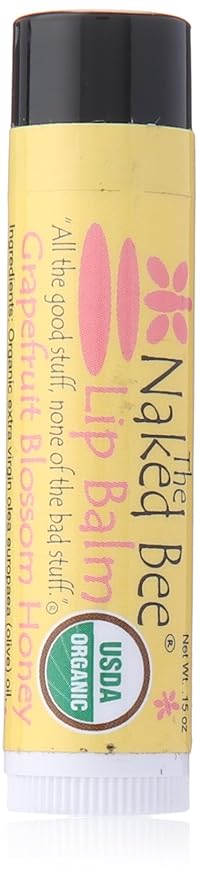 The Naked Bee Grapefruit Blossom Honey Lip Balm, 0.7 Ounce-Velvo Beauty