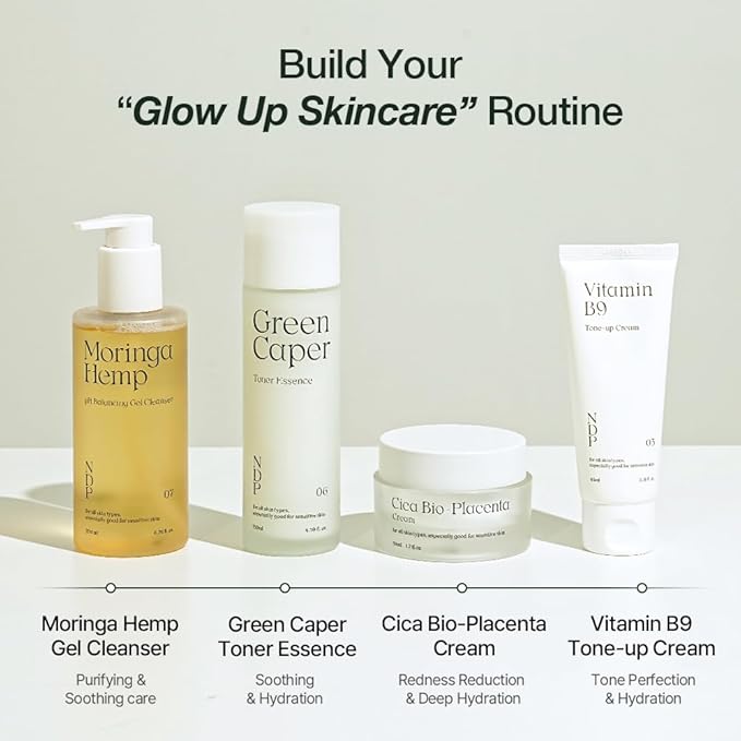 NDP Vitamin B9 Tone-up Cream, Silicone Free Face Primer for Pore Minimizing, 95% Pure Cica Extract, Breathable Skin Formula, Glass Skin & Lightweight, V-Cream Clean K-Beauty (65ml / 2.19 Fl Oz)-Velvo Beauty