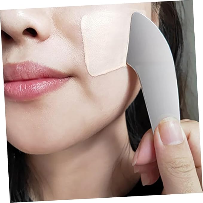 Beavorty Makeup Spatula Foundation Shovel Toning Stick Stainless Steel Liquid Foundation Scraper Makeup Tool (handheld Foundation Shovel Set Mirror Light Stainless Steel Mix-Velvo Beauty