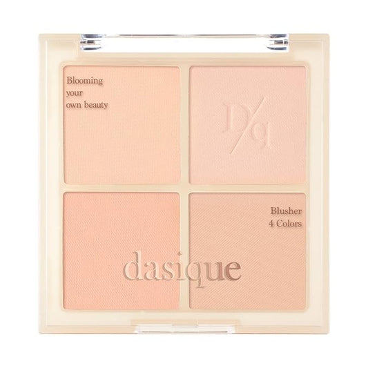 Dasique Blending Mood Cheek #01 Warm Blending l Cruelty-Free l 4 Blendable Shades in Lightweight, Long-lasting, Smooth Powder-Velvo Beauty