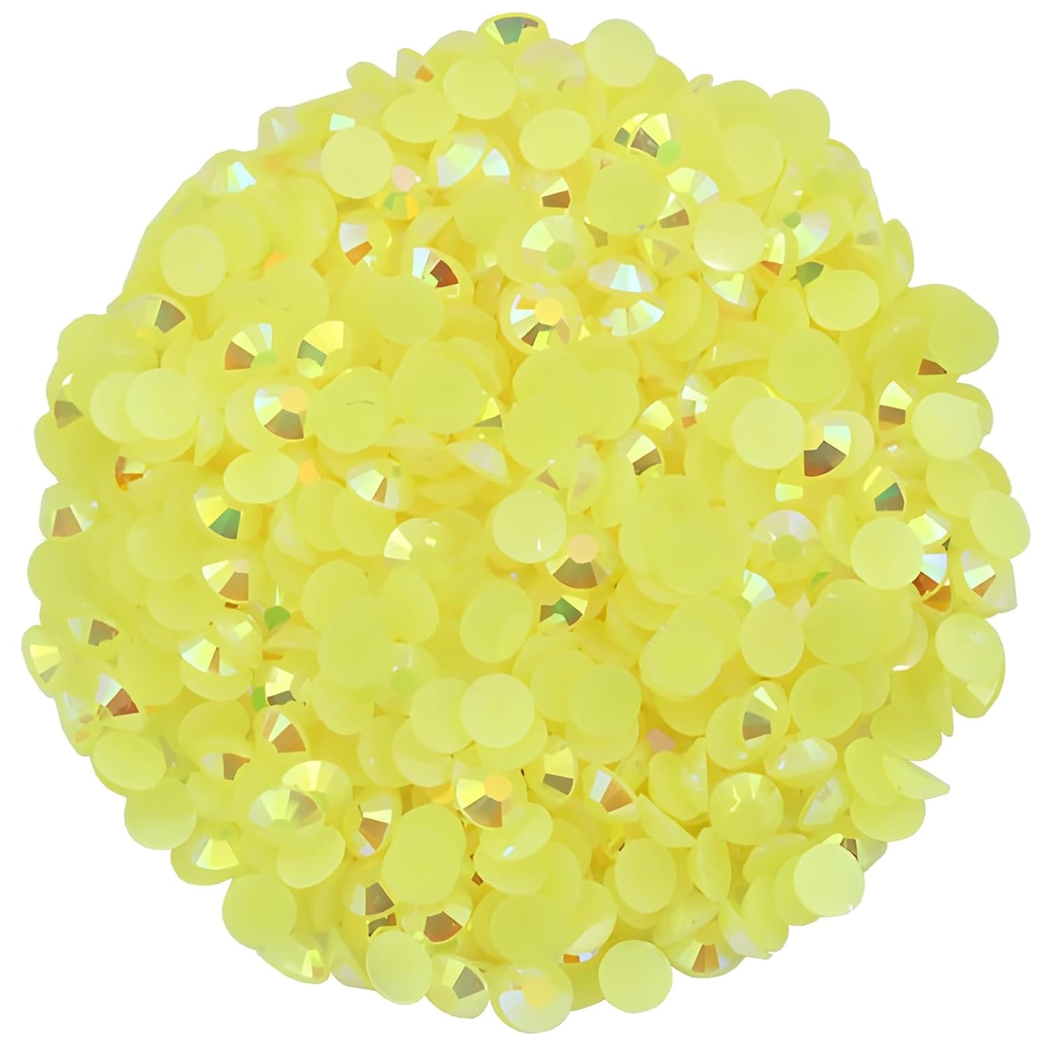 720 Pcs SS30 6mm Flatback Rhinestones for Nails Art Crafts Glitter Round Shine Gems AB Crystals DIY Clothes Shoes （Citrine AB）-Velvo Beauty