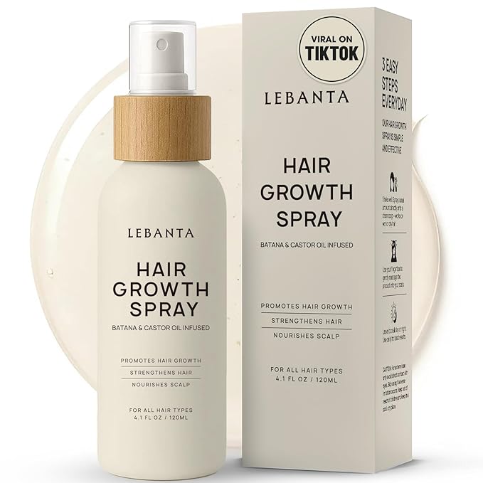 Hair Growth Oil Spray - 100% Pure Ingredients For Non Greasy, Thicker & Stronger Hair - Organic Batana, Castor, Biotin, Saw Palmetto, and Rosemary Oil for Men & Women Scalp - 4 FL OZ-Velvo Beauty