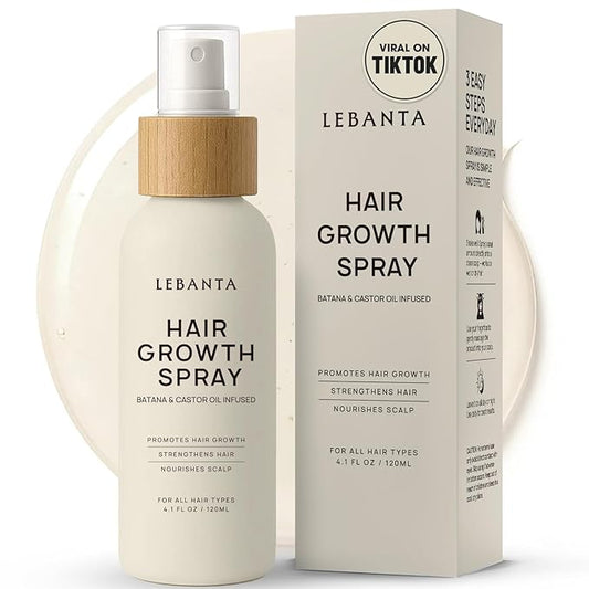 Hair Growth Oil Spray - 100% Pure Ingredients For Non Greasy, Thicker & Stronger Hair - Organic Batana, Castor, Biotin, Saw Palmetto, and Rosemary Oil for Men & Women Scalp - 4 FL OZ-Velvo Beauty