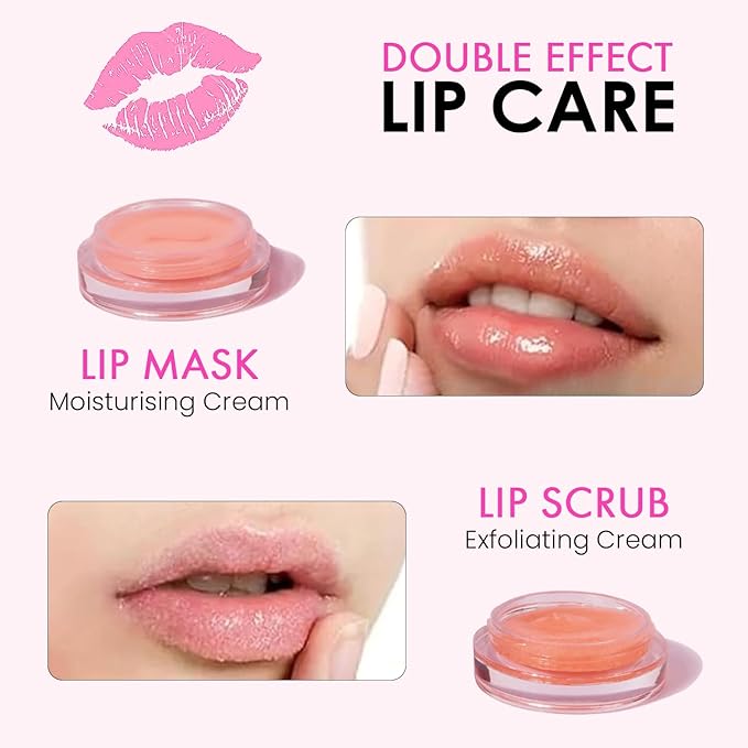Lip Mask Overnight - Lip Sleeping Mask and Lip Scrub Exfoliator, Scrubber, Moisturizer, Balm and Hydrator for Lip Care, Therapy, Butter, Repair and Treatment for Dry, Cracked Lips-Velvo Beauty
