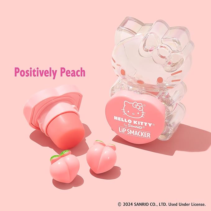 Lip Smacker Hello Kitty Peach-Flavored Gummy Lip Balm | Sanrio Collection | Gifts-Velvo Beauty