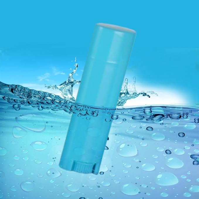 5ml 25Pcs Empty Oval Deodorant Lip balm Tubes Containers Twist-up Refillable Containers for Lipstick,Chapstick,Homemade Lip balm,DIY Deodorants(Sky Blue)-Velvo Beauty