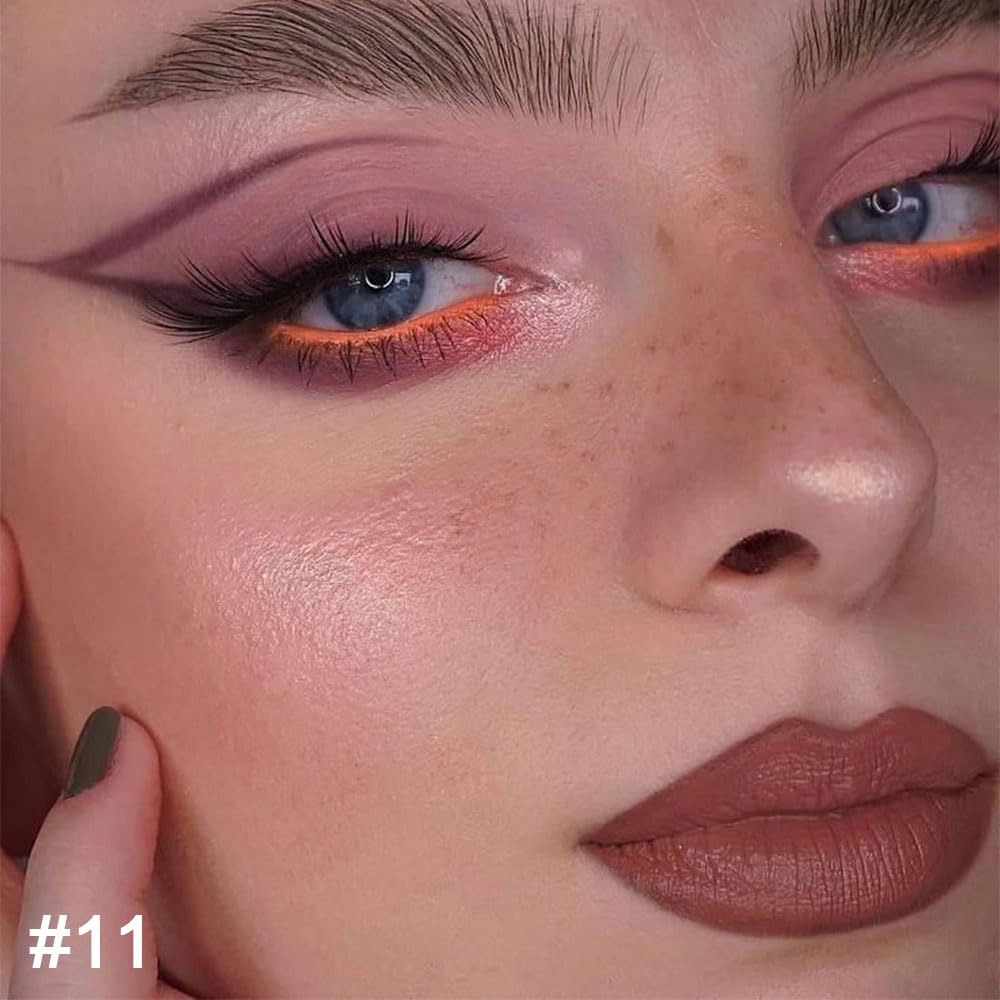 Kaely 2-in-1 Brown Lip Liner & Lipstick Set Kit for Women, Matte Lips Kit with Lip Liner Lip Stains Long Lasting Waterproof 24 Hour Lipstick and Lip Liners Combo Lipliners Pencil Set 11-Velvo Beauty