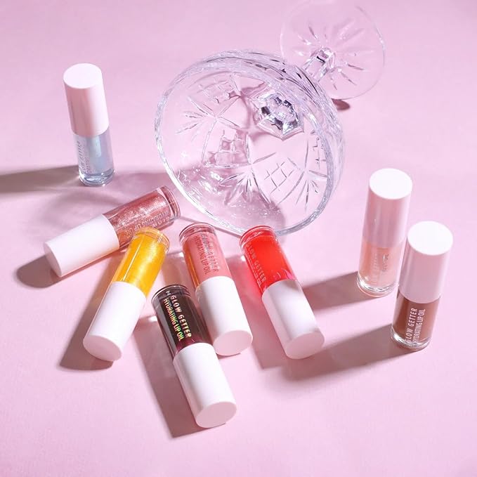 Glow Getter Hydrating Lip Oil (008, Juicy Red)-Velvo Beauty