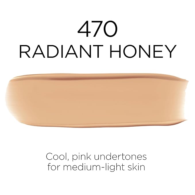 L'Oreal Paris Makeup Infallible Up to 32 Hour Fresh Wear Lightweight Foundation, 470 Radiant Honey, 1 Fl Oz, Packaging May Vary-Velvo Beauty