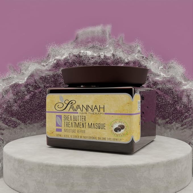 Savannah Deep Conditioning Hair Mask – Restores Shine & Softness to Dry, Curly, or Chemically Treated Hair – Anti-Frizz, Hydrating Formula with Keratin & Shea Butter – 500ml (16.9 oz)-Velvo Beauty