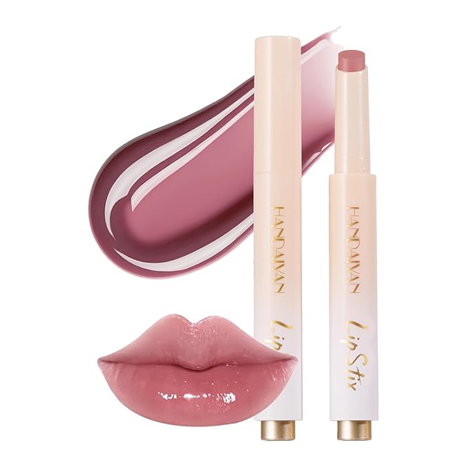 Lip Balm Click Slick, Honey Melting Lip Glow Oil, Moisturizing and Long-lasting Lip Plumper, Non Sticky Lipstick with Coconut Oil (02 Grape)-Velvo Beauty
