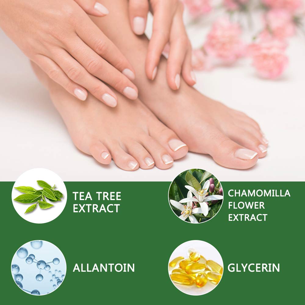 Foot Peeling Mask Moisturizing Socks 5Pairs, Foot Mask Remove Dead Skin, Rough Callus and Cracked Heels, Dry Skin Moisturizer for Soft and Smooth Baby Touch Feet (Tea Tree)-Velvo Beauty