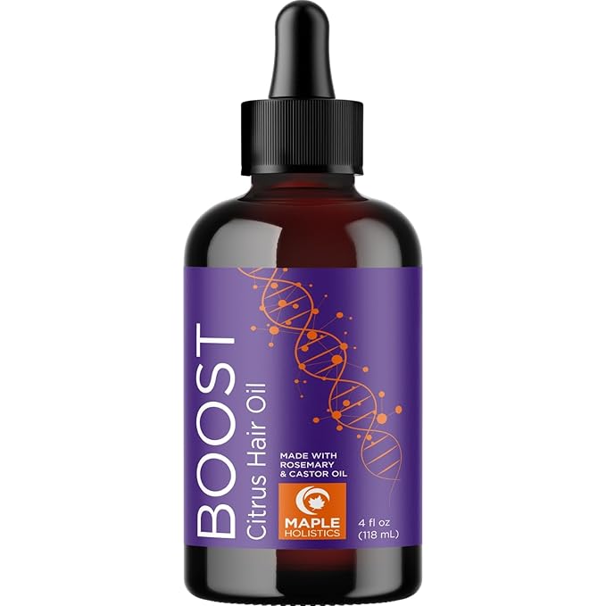 Volumizing Rosemary Hair Oil Serum - Moisturizing Scalp and Hair Oil for Men & Women Infused with Amla Black Castor Pumpkin Argan & Jojoba - Lightweight Hydrating Vegan & Color Safe (Citrus Scent)-Velvo Beauty