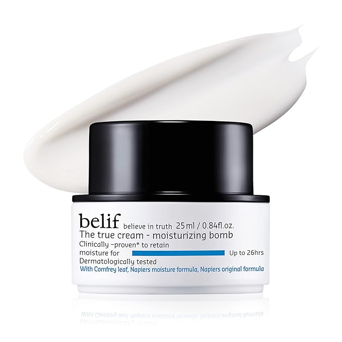 belif The True Cream Moisturizing Bomb with Oak Husk and Vitamin B | Moisturizer | Good for Dry Skin, Dryness Dullness, and Uneven Texture |For Normal, Dry Skin Types-Velvo Beauty