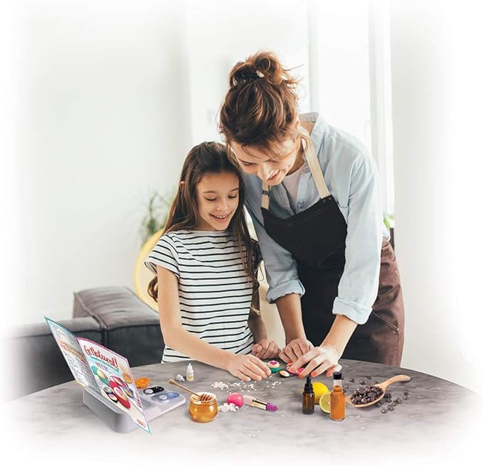 SmartLab Toys Go Natural Deluxe Lip Balm Lab with 20 Recipes, Tips and Techniques. STEM Science Lab-Velvo Beauty