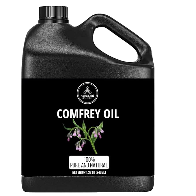 Naturevibe Botanicals Comfrey Oil 32 Ounces | 100% Pure and Natural | Great for Skin Care and Hair Care-Velvo Beauty