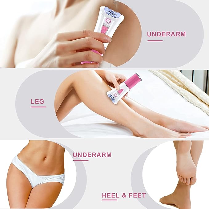 Glabrouse Skin Epilator, Epilators Hair Removal for Facial, Epilators with LED Light, Cordless Hair Removal Device, Epilator for Women, Facial Hair Removal for Bikini Arm Legs Armpits-Velvo Beauty