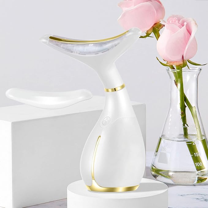 Ms.W Red Light Facial Massager, Face Massager Tool for Skin Care with LED, Thermal, and Vibration,Tightenings and Rejuvenation for Face and Neck-Velvo Beauty