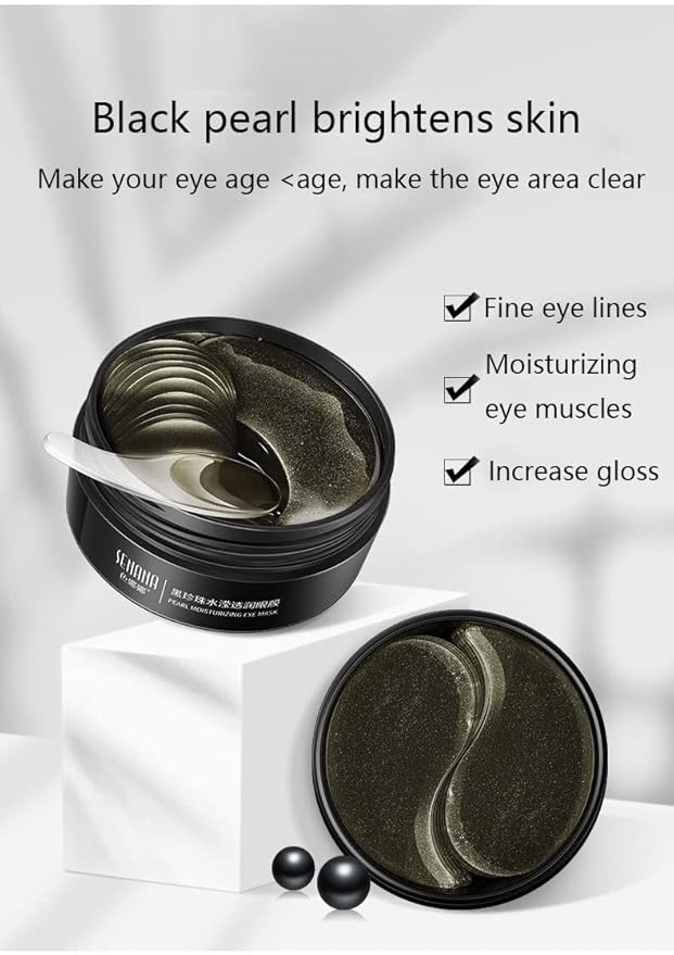 Senana MarinaUnder Eye Masks, Eye Lines And Moisturizing Eye Patches, Moisturizing, Nourishing, Improving Eye Bags, Dark Eye Circles, Under Eye Gel Pads with Collagen Hyaluronic Acid (60 Pieces) (PEARL MOISTURIZING Collagen)-Velvo Beauty