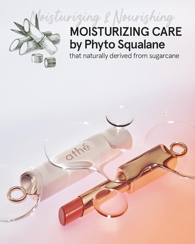 ATHÉ Authentic Lip Balm 04 BRAVE (Tinted), Lightweight Wear & Plumping Lips without Stickiness, Moisturizing & Nourishing Plant-Based Vegan Chapstick for Dry, Petrolatum Free, Cruelty-Free-Velvo Beauty